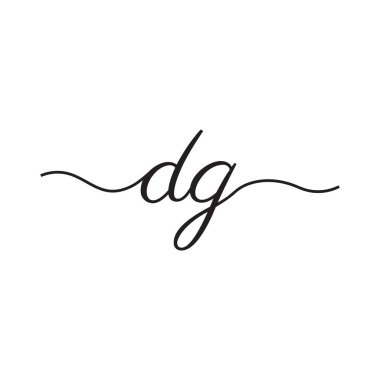 el yazısı harfleri logo vektör