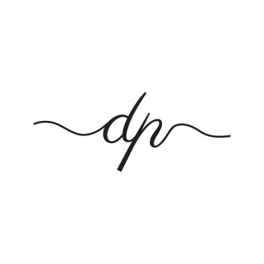 el yazısı harfleri logo vektör