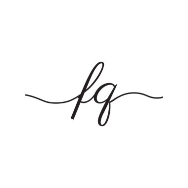 el yazısı harfleri logo vektör