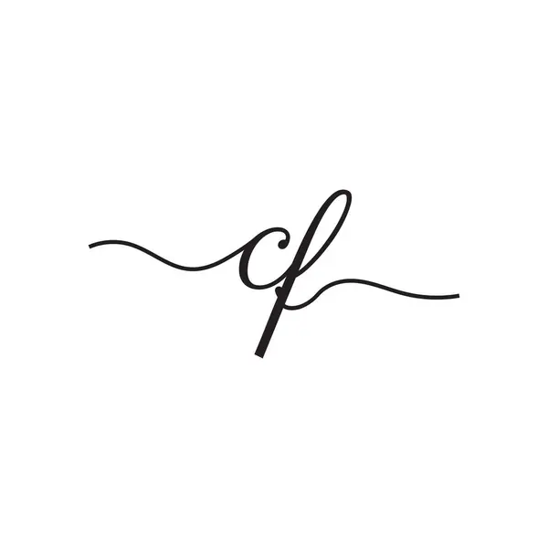 Lettere Scrittura Logo Vettoriale — Vettoriale Stock