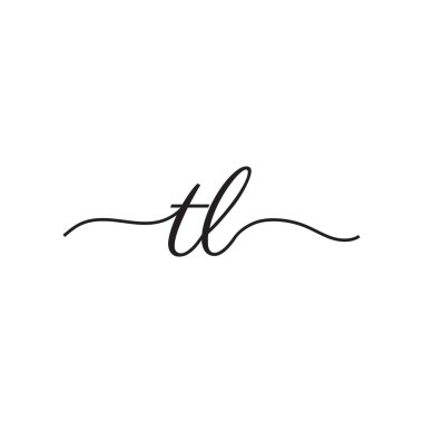 el yazısı harfleri logo vektör