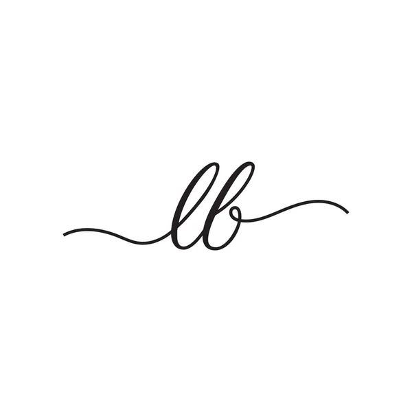 Lettere Scrittura Logo Vettoriale — Vettoriale Stock