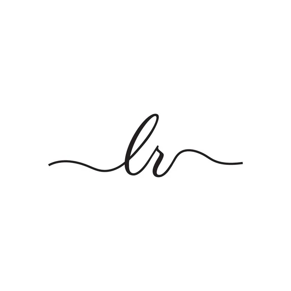 Letra Letras Vector Logo — Vector de stock