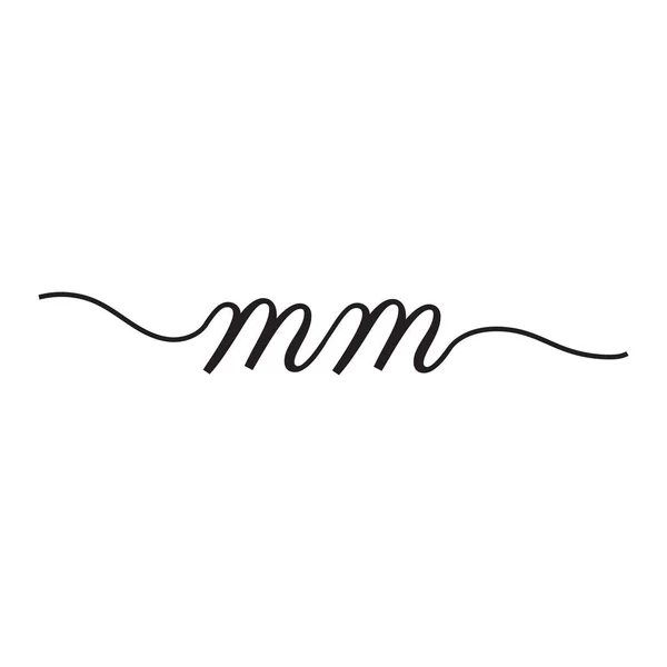 Lettres Écriture Logo Vectoriel — Image vectorielle