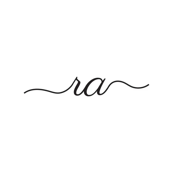 Handwriting Letters Vector Logo — Stock Vector