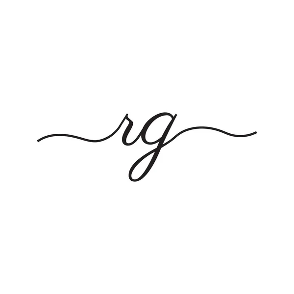 Lettres Écriture Logo Vectoriel — Image vectorielle