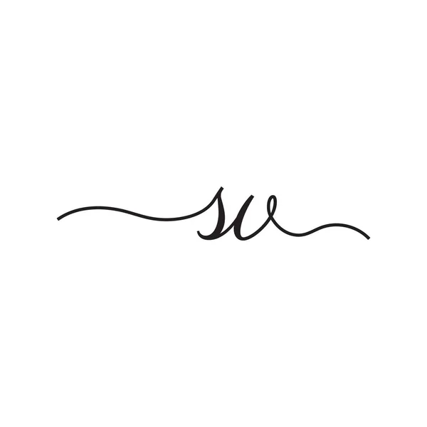 Lettere Scrittura Logo Vettoriale — Vettoriale Stock