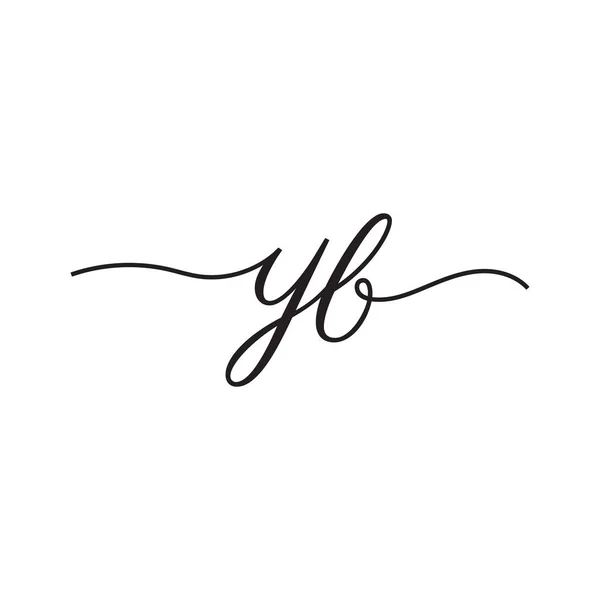 Handwriting Letters Vector Logo — Stock Vector