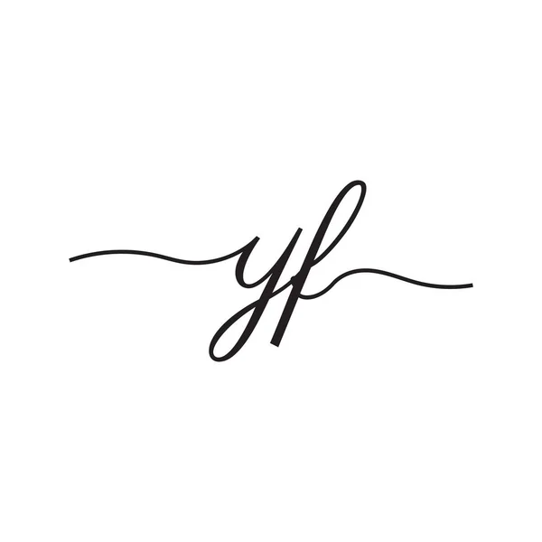 Yazısı Harfleri Logo Vektör — Stok Vektör