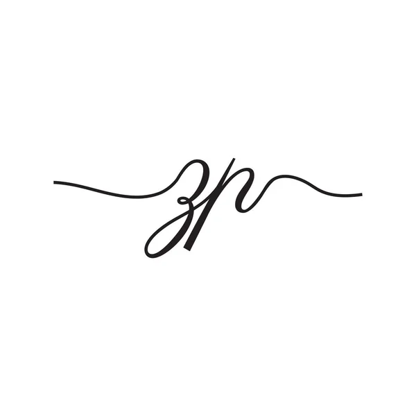 Handschrift Buchstaben Vektor Logo — Stockvektor