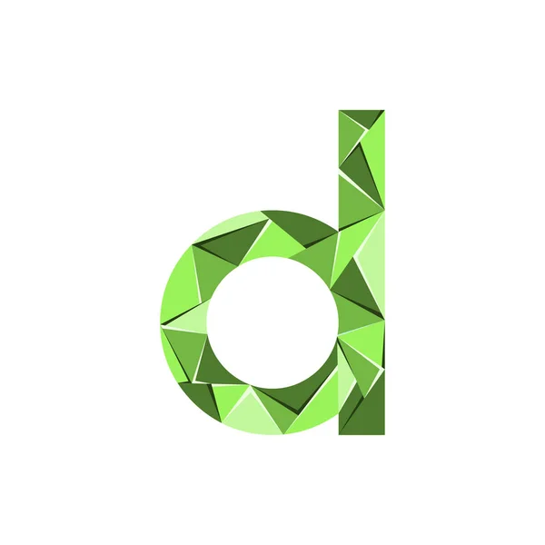 Första Bokstaven Abstrakt Triangel Logotyp Vektor — Stock vektor