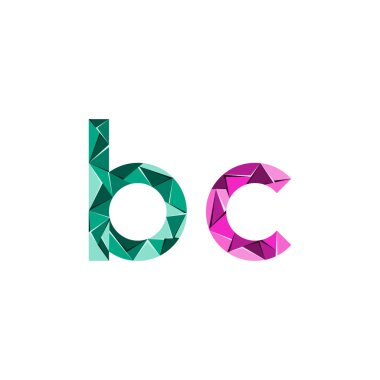 ilk harf soyut üçgen logo vektör