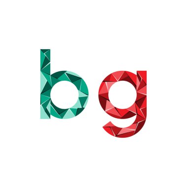 ilk harf soyut üçgen logo vektör