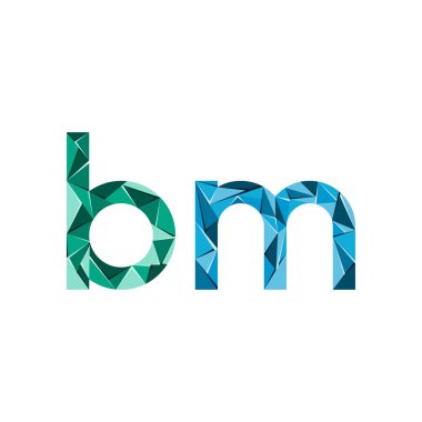 ilk harf soyut üçgen logo vektör