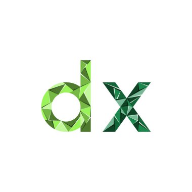 ilk harf soyut üçgen logo vektör