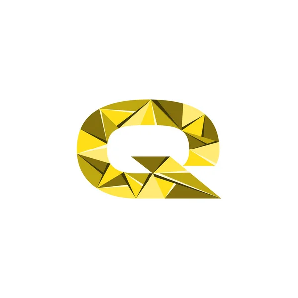 Kezdőbetű Tőke Absztrakt Háromszög Logo Vektor — Stock Vector