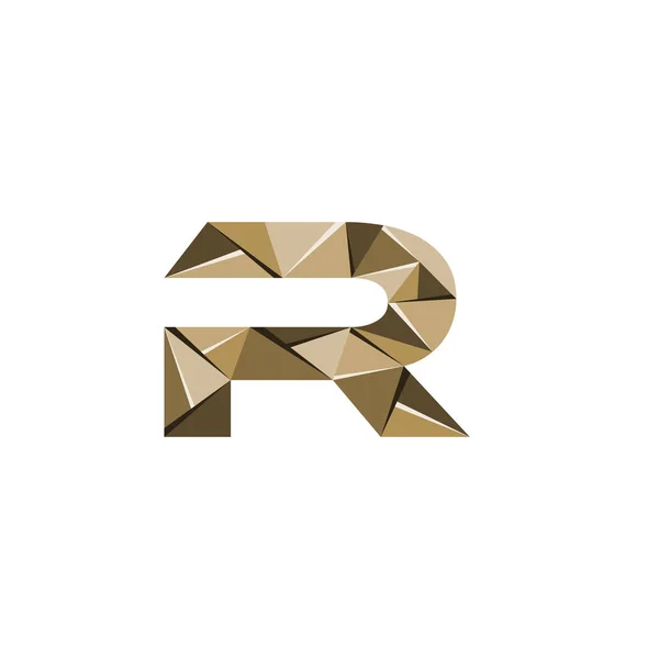 Anfangsbuchstabe Großbuchstabe Abstraktes Dreieck Logo Vektor — Stockvektor