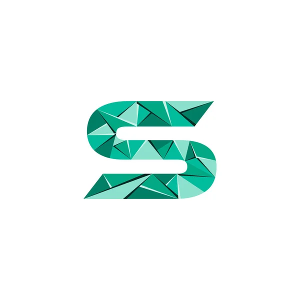 Inicial Letra Capital Abstracto Triángulo Logo Vector — Vector de stock