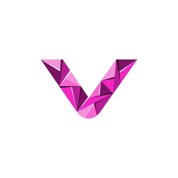 Eerste Letter Hoofdstad Abstracte Driehoek Logo Vector — Stockvector