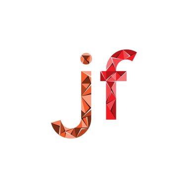 ilk harf soyut üçgen logo vektör