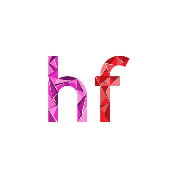 Ilk Harf Soyut Üçgen Logo Vektör — Stok Vektör