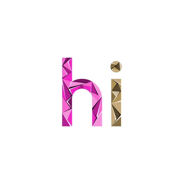 Lettre Initiale Triangle Abstrait Logo Vecteur — Image vectorielle