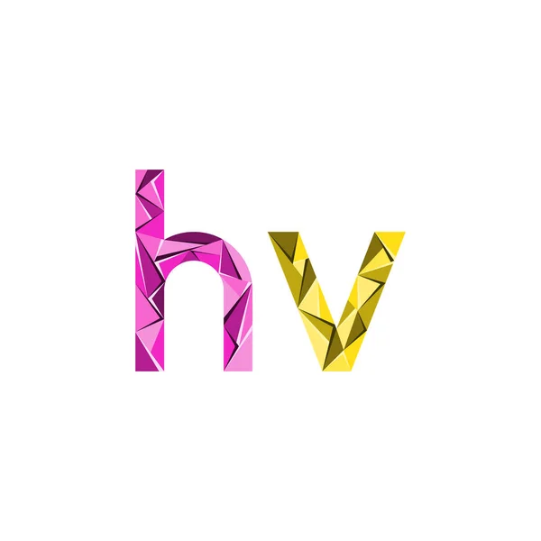 Carta Inicial Triángulo Abstracto Logo Vector — Vector de stock
