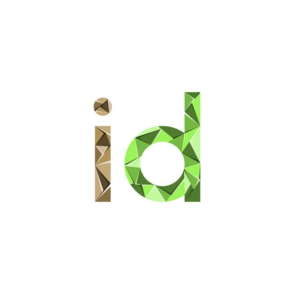 Första Bokstaven Abstrakt Triangel Logotyp Vektor — Stock vektor