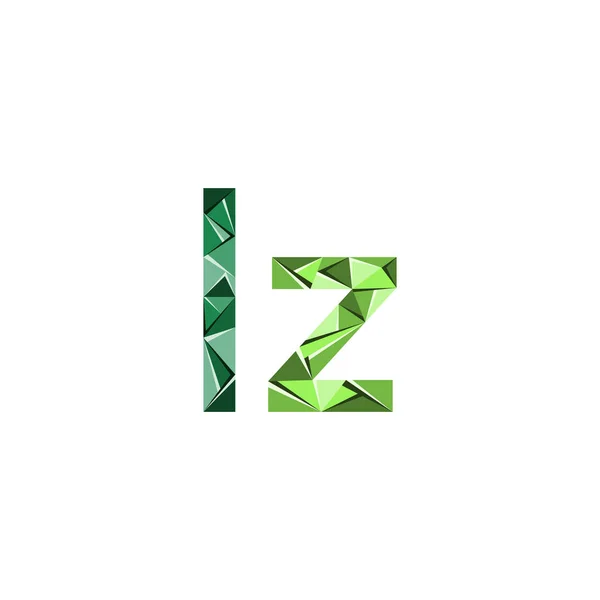 Αρχική Επιστολή Απόσπασμα Λογότυπο Αφηρημένο Τρίγωνο — Διανυσματικό Αρχείο