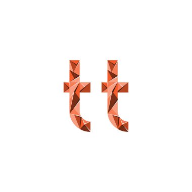 renkli üçgen soyut harf baş harfleri