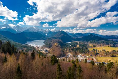 Neuschwanstein Şatosu görünümünden Landsqape