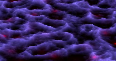 Gerçeküstü Manzara Döngüsü Soyut Mor Sis Hareketi