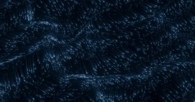 Parlayan Parçacıklarla Sinir Akımı Döngüsü Veri Akımı Animasyonu