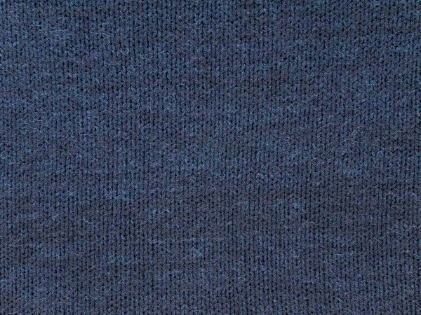 Sötét Kék Pamut Hideg Időjárás Pulóver Ruha Szövet Swatch — Stock Fotó