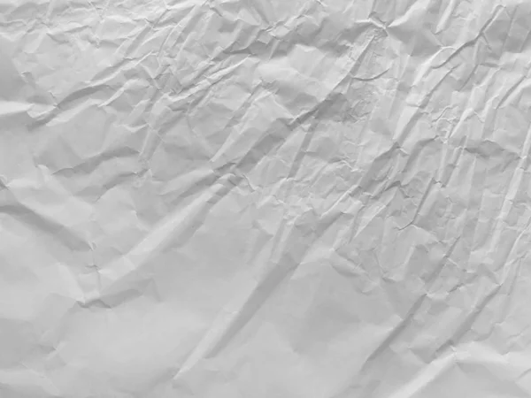 Textura Papel Embalagem Branca Amassada — Fotografia de Stock