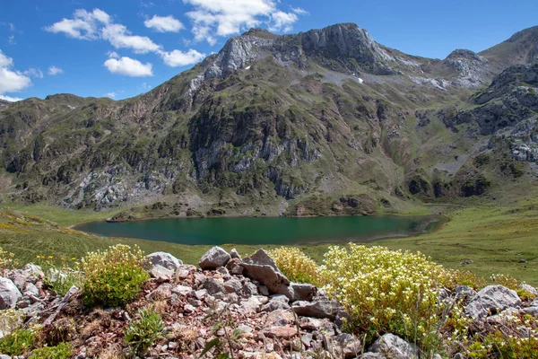 Lago Cerveriz en el Parque Nacional de Somiedo, España, Asturias . — Foto de Stock