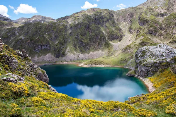Calabazosa Lago Negro Montaña Profunda Parque Nacional Somiedo España Asturias — Foto de Stock
