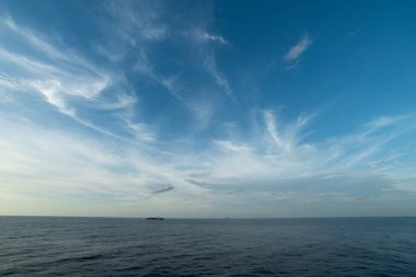 beautiful sunset in the sea. nature background