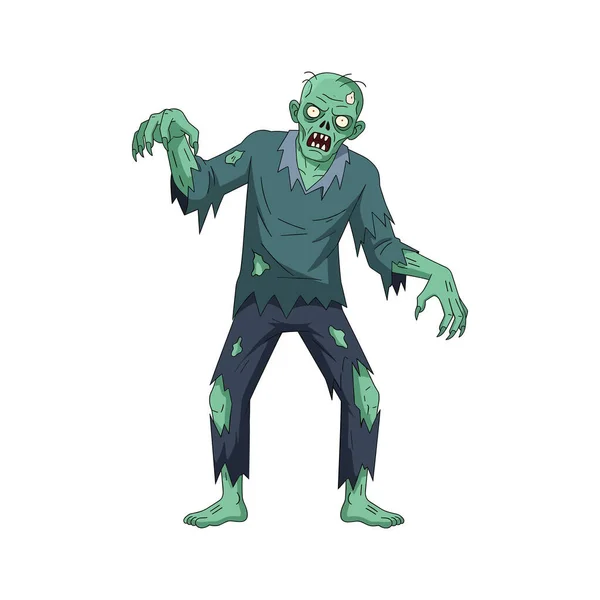 Düz Cadılar Bayramı Zombi Çizimi