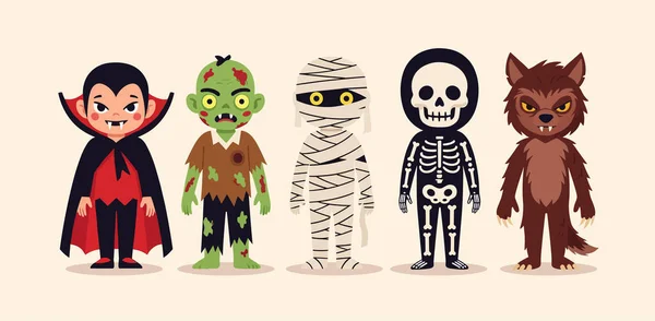 Düz Cadılar Bayramı Çocuk Koleksiyonu Seti