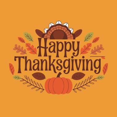 Şükran Günü Tipografi Posteri