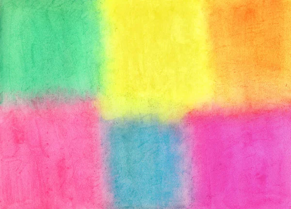 Brillante Cuadros Color Dibujado Mano Acuarela Fondo Textura Acuarela Coloreada —  Fotos de Stock