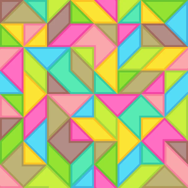 Abstract Universal Bright Colorful Seamless Pattern Geometric Figures Композиція Angular — стоковий вектор