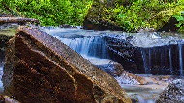 Karpatlar 'daki Karpat Dağları' nda şelale