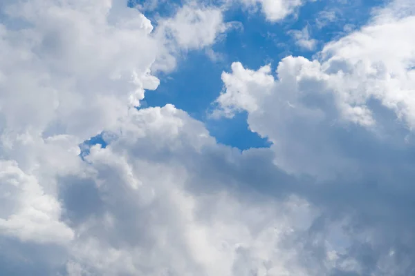 Manhã Céu Azul Nuvem Branca — Fotografia de Stock