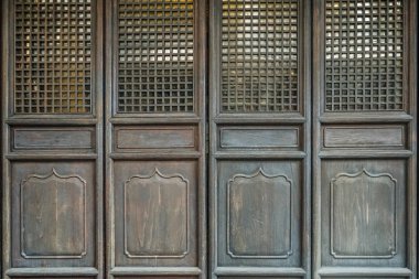 eski antik antik Çin geleneksel katlanır kapı