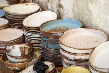 el yapımı renk seramik porselen yemek tabakları tabak lar bardak çubukları seti