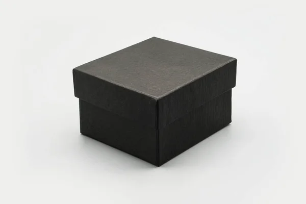 Black Box Mock White Isolated Background — Stock Photo, Image