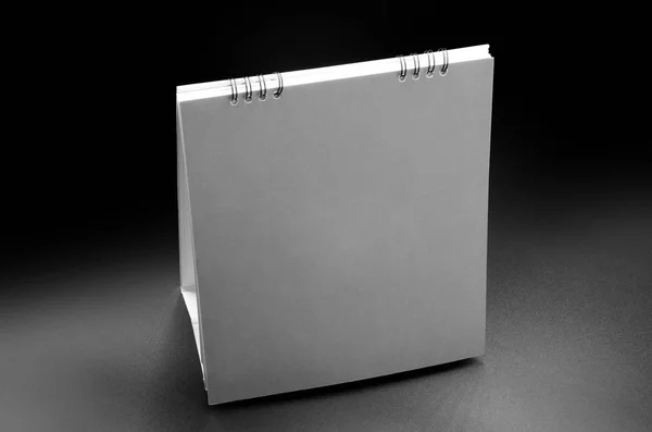 Modelo Planejador Calendário Papel Branco Maquete — Fotografia de Stock