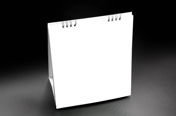 Leeres Papier Kalender Planer Vorlage Attrappe — Stockfoto